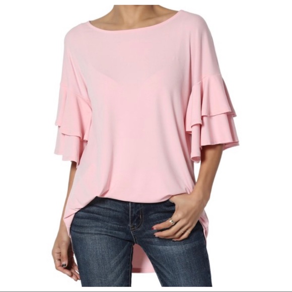ShopEvelynne Tops - Lily Boho Double Ruffle Sleeves Tunic Top
Stylish Fashionable